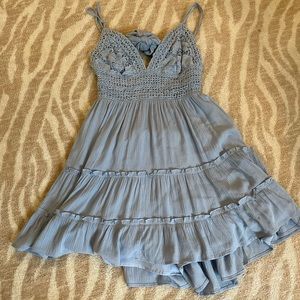 ILLA ILLA summer blue mini dress size small